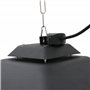 Outsunny Chauffage radiant suspendu IP24 et 20 m², chauffage d'appoint sans CO₂, 2 tubes 1000/2000 W, télécommande éclairage LED