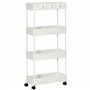HOMCOM Desserte Chariot de Rangement 4 Niveaux