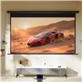 HOMCOM Écran vidéoprojecteur 120 Pouces, 16:9 4K HD écran de Projection motorisé et électrique, écran de Projection TV et Home c