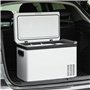 Outsunny Réfrigérateur portable à compression 30 L, glacière électrique voiture 12/24V, 3 compartiments, mini frigo congélateur 