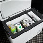 Outsunny Réfrigérateur portable à compression 30 L, glacière électrique voiture 12/24V, 3 compartiments, mini frigo congélateur 
