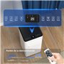 HOMCOM Climatiseur mobile 7000 BTU/H 2,1KW climatiseur portable 3 en 1 refroidissement, ventilateur, déshumidificateur, mode vei