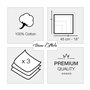 Mouchoirs Tissu Homme Premium 100% Coton Peigné - 45cm x 45cm - 3 Pièces - Modèle A15