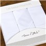 Mouchoirs Tissu Homme Premium 100% Coton Peigné - 45cm x 45cm - 3 Pièces - Modèle A01
