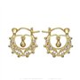BOBIJOO JEWELRY - Petites boucles d'oreilles Savoyardes 15mm Bébé Enfant Or Diamant