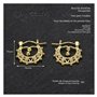 BOBIJOO JEWELRY - Petites boucles d'oreilles Savoyardes 15mm Bébé Enfant Or Diamant