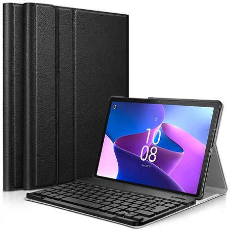 KARYLAX - Étui de Protection Slim (Noir) + Clavier Bluetooth pour Lenovo Tab P11 / Tab P11 Plus 11" 2021 (TB-J606F/J606L/J607)