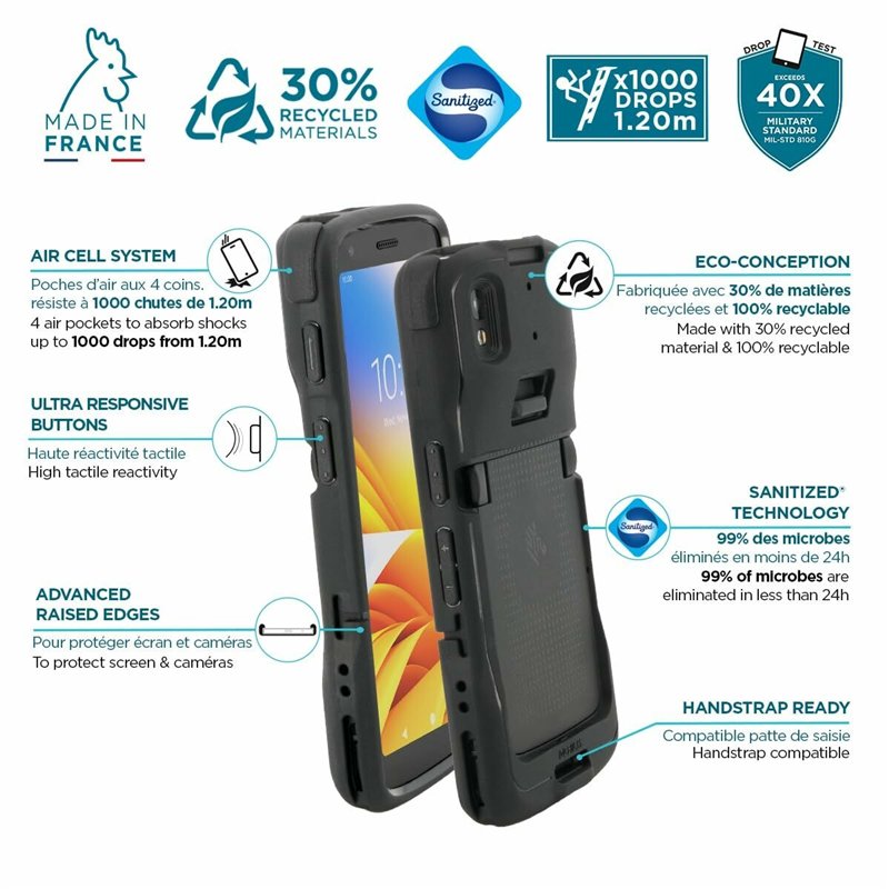 KARYLAX - Étui de Protection Slim (Noir) + Clavier Bluetooth pour Lenovo Tab P11 / Tab P11 Plus 11" 2021 (TB-J606F/J606L/J607)