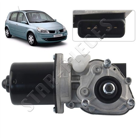 Moteur d'essuie glace compatible pour Scenic 2 et Grand Scenic 2 (2003-2009) 7701056003