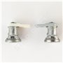 2 serrures de porte compatibles pour Twingo 1, Clio 1, Express, Super 5 (1984-2007) avant gauche et droit | Barillet de porte av