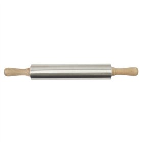 Rouleau de Patisserie Bois et Inox Cuisine Patisserie Ustensile de Patisserie