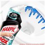 Harpic Gel WC Power Plus nettoyant surpuissant taches tenaces - nettoyant WC antibactérien - efficace sans brosse - lot de 12