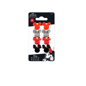 DISNEY Minnie Mouse - Lot de 8 Pinces à Cheveux Mickey & Minnie - Cheveux Fins - Produit Officiel Disney