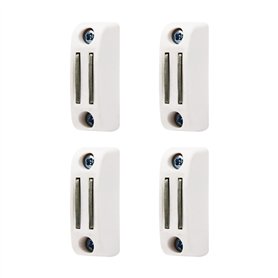 Lot de 4 Bloqueurs de Manivelle Magnétique Blancs pour Volets Roulants - Support Mural Aimanté - Fixation et utilisation Facile