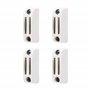 Lot de 4 Bloqueurs de Manivelle Magnétique Blancs pour Volets Roulants - Support Mural Aimanté - Fixation et utilisation Facile