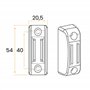 Lot de 4 Bloqueurs de Manivelle Magnétique Blancs pour Volets Roulants - Support Mural Aimanté - Fixation et utilisation Facile 