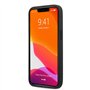 Ferrari Étui de protection en cuir véritable pour iPhone 13" avec deux lignes rouges, fermeture facile à clipser, absorption des