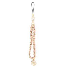 GUESS zawieszka GUSTSAS4P Bracelet de téléphone avec chaîne en métal rose 4G Charm