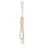 GUESS zawieszka GUSTSAS4P Bracelet de téléphone avec chaîne en métal rose 4G Charm