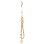 GUESS zawieszka GUSTSAS4P Bracelet de téléphone avec chaîne en métal rose 4G Charm