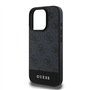 CG MOBILE Guess Coque Rigide en Cuir PU 4G avec Bande inférieure pour iPhone 16 Pro Max, matériau de qualité supérieure, Protect