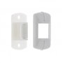 cyclingcolors Guide sangle largeur 12 à 15mm de volet roulant avec cache PVC gris clair fixation horizontale à visser entraxe 30