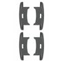 cyclingcolors 4x Embout guidage de lame de volet roulant en PVC noir Coulisse Maintien Treuil Fenêtre Store Ouverture Fermeture