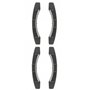 cyclingcolors 4x Embout guidage de lame de volet roulant en PVC noir Coulisse Maintien Treuil Fenêtre Store Ouverture Fermeture 