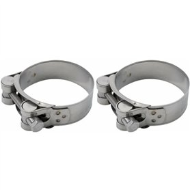 cyclingcolors 2x Collier échappement serrage compatible avec 32-35mm lg 20mm acier inoxydable A2 AISI304 pot silencieux fixation