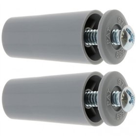 cyclingcolors 2x Butée d'arrêt de lame finale de volet roulant cône Ø22mm longueur 40mm en PVC avec rondelle et vis Store Fenêtr