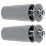 cyclingcolors 2x Butée d'arrêt de lame finale de volet roulant cône Ø22mm longueur 40mm en PVC avec rondelle et vis Store Fenêtr