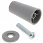 cyclingcolors 2x Butée d'arrêt de lame finale de volet roulant cône Ø22mm longueur 40mm en PVC avec rondelle et vis Store Fenêtr