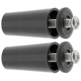 cyclingcolors 2x Butée d'arrêt de lame finale de volet roulant cône Ø22mm longueur 40mm en PVC avec rondelle et vis Store Fenêtr
