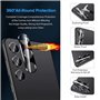 Compatible avec Samsung galaxy A05 – Protection 3+3 : écran + objectif caméra verre trempé haute définition + lentilles caméra p