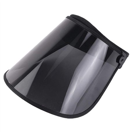 Pretyzooom Chapeau de visière transparente anti-UV Protection d'Été Chapeau de Soleil Anti-UV Visière pour l'Été Noir