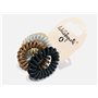 Lulu Castagnette - Lot de 4 Elastiques pour Cheveux - Élastiques à Cheveux en Spirale - Elastiques à Cheveux Sans Trace - Tous T