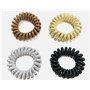 Lulu Castagnette - Lot de 4 Elastiques pour Cheveux - Élastiques à Cheveux en Spirale - Elastiques à Cheveux Sans Trace - Tous T