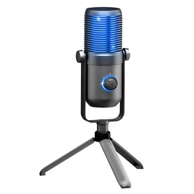 Spirit Of Gamer - EKO 900 - Micro Gaming USB à Double Condensateur avec Trépied Antidérapant - Microphone Idéal pour Enregistrem