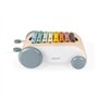Janod - Xylo Roller en Bois Sweet Cocoon - Jouet 2 en 1, Xylophone en Bois à Tirer - Roues Silencieuses - Design Unique en Bois 