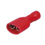 OROK - Coffret de 12 cosses électriques pour Voiture - Lot de 12 cosses Plate Femelle isolée - ⌀ 6.3mm - Rouge, Bleu, Jaune - Co
