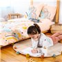 CÔTE DECO Parure de lit Enfant Réversible Licorne et Danseuse Rose Housse de Couette 140x200cm + 1 taie d'oreiller 63x63cm
