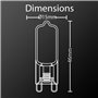 Pack De 3 Ampoules LED Capsule Culot G9 Classique - 2,6W Équivalant 20W Ampoule LED Angle D'Éclairage 250° - Lumière Blanche Neu