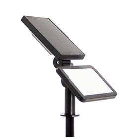 Xanlite Borne LED Solaire x3 Intensités - Lampe Solaire Exterieur 200 Lumens - Lumiere Solaire Exterieur Spéciale Extérieur IP44