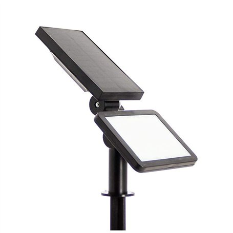 Xanlite Borne LED Solaire x3 Intensités - Lampe Solaire Exterieur 200 Lumens - Lumiere Solaire Exterieur Spéciale Extérieur IP44
