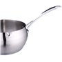 Kamberg - Batterie 5 Casseroles inox 12 / 14 / 16 / 18 / 20 cm - Acier Inoxydable Haute Qualité - Poignée anti chaleur Argent De