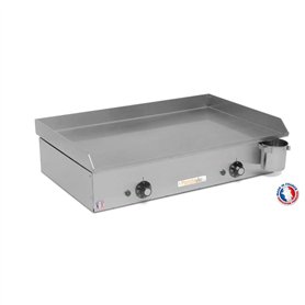 PLANCHAELEC - Plancha Electrique NEO E650-2400W - Plaque De Cuisson - Inox - Thermostat Réglable - 10 Personnes - Made In France