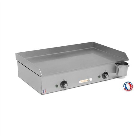 PLANCHAELEC - Plancha Electrique NEO E650-2400W - Plaque De Cuisson - Inox - Thermostat Réglable - 10 Personnes - Made In France