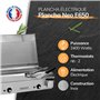 PLANCHAELEC - Plancha Electrique NEO E650-2400W - Plaque De Cuisson - Inox - Thermostat Réglable - 10 Personnes - Made In France