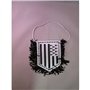 AZ FLAG - Fanion Bretagne pour Décoration Voiture Double Face avec Cordelettes - Mini Drapeau Breton - France - 13x10 cm