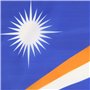 AZ FLAG - Drapeau Iles Marshall - 45x30 cm - Pavillon Marshallais 100% Polyester Avec Deux Cordelettes - 20g